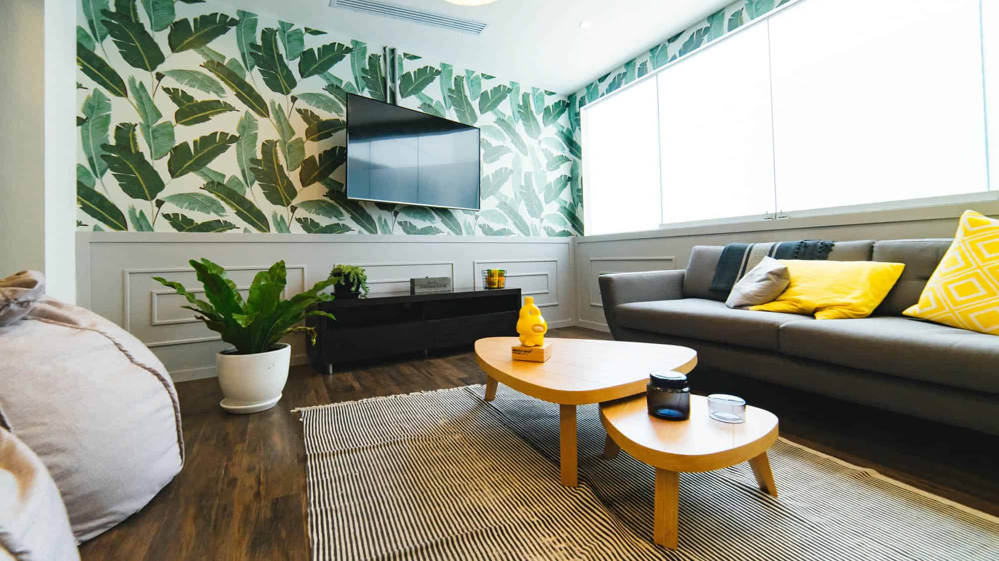 fun living room painting