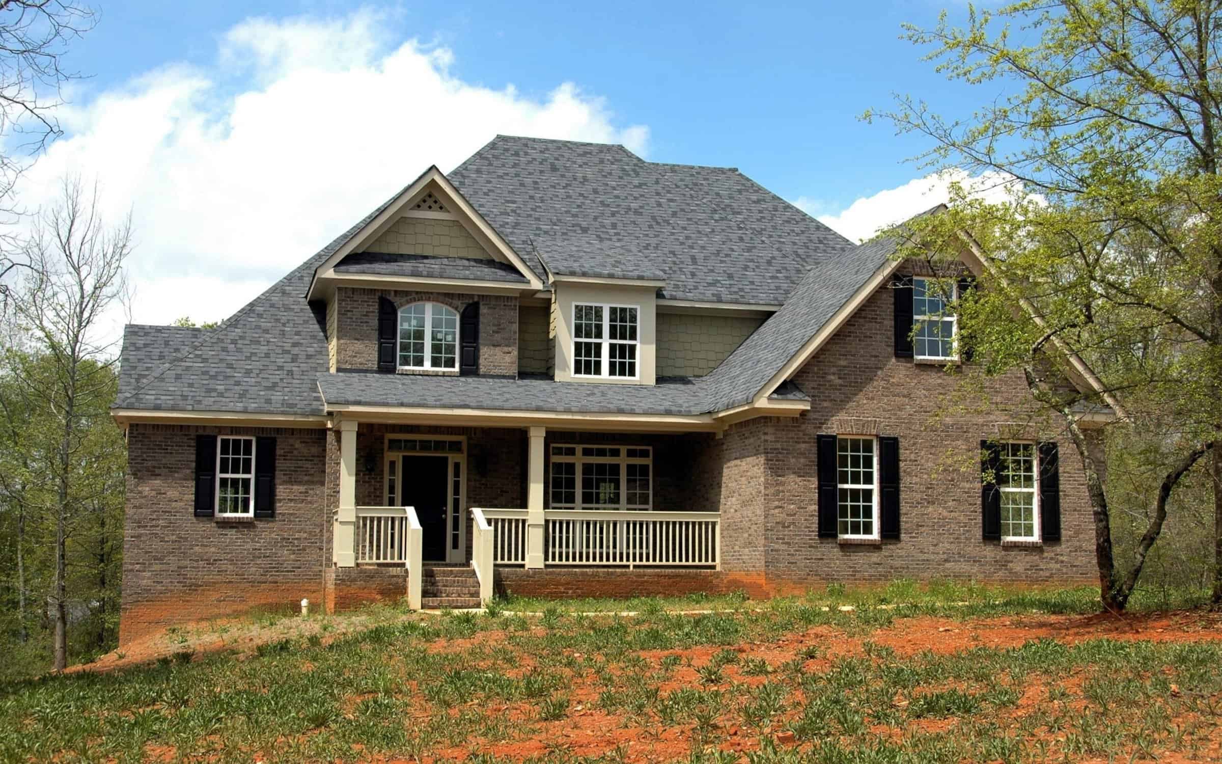 exterior of a brick home
