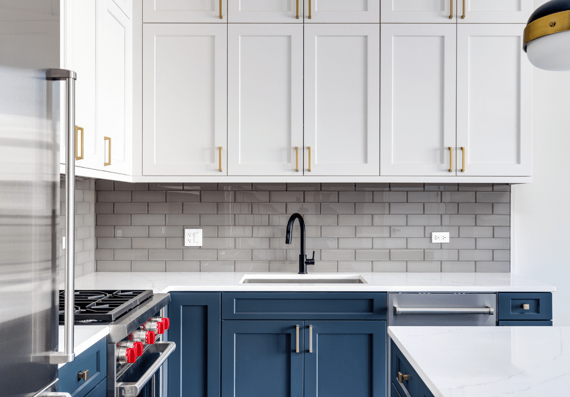 colored kitchen cabinets