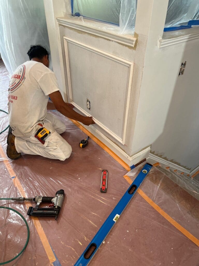 Moldings and accent walls All American Painting Plus