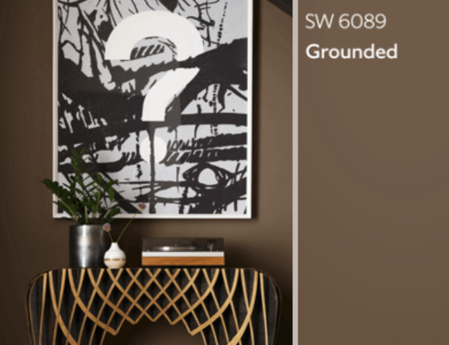 Grounded SW 6089 trending home paint colors