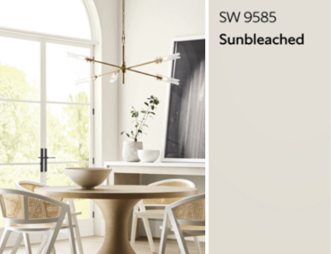 Sunbleached SW 9585 trending home paint colors