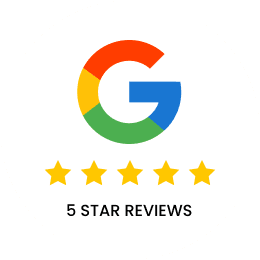 5 star google reviews badge