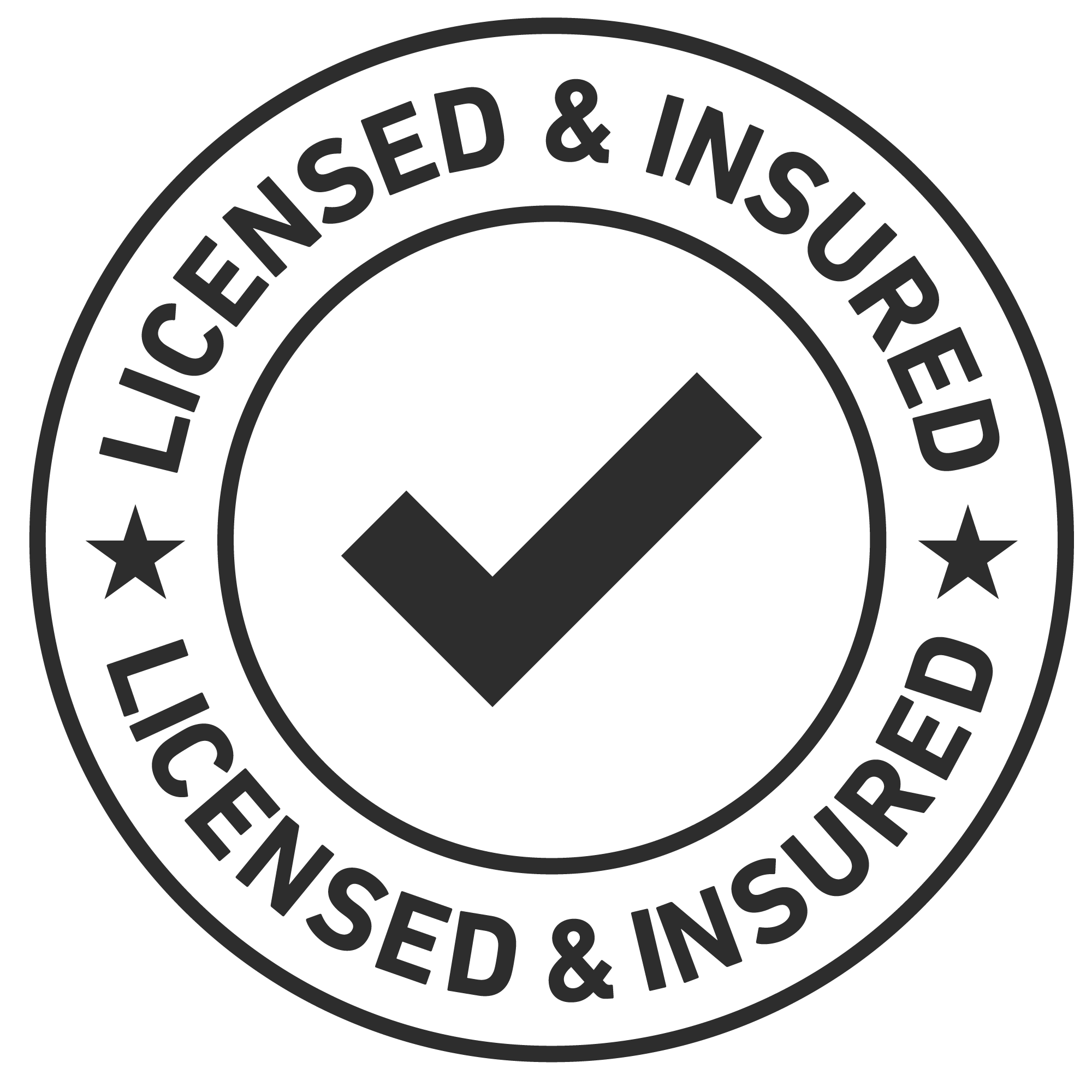 licensed and insured badge