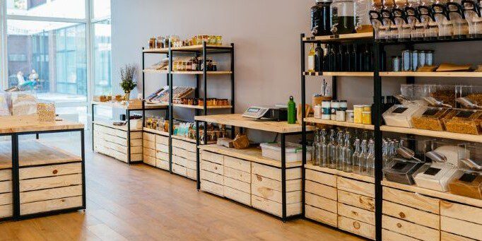 Eco-friendly shopping at local small businesses