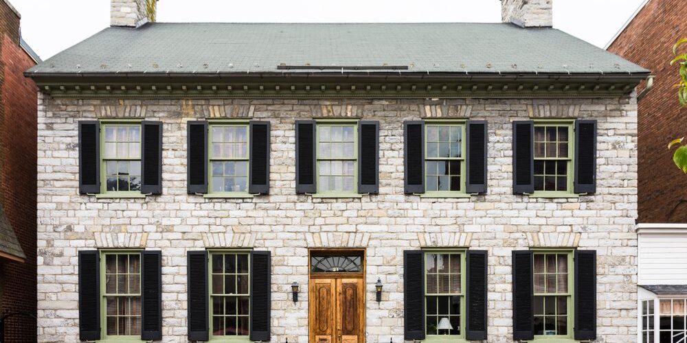 Old building in historic district of Winchester Virginia USA