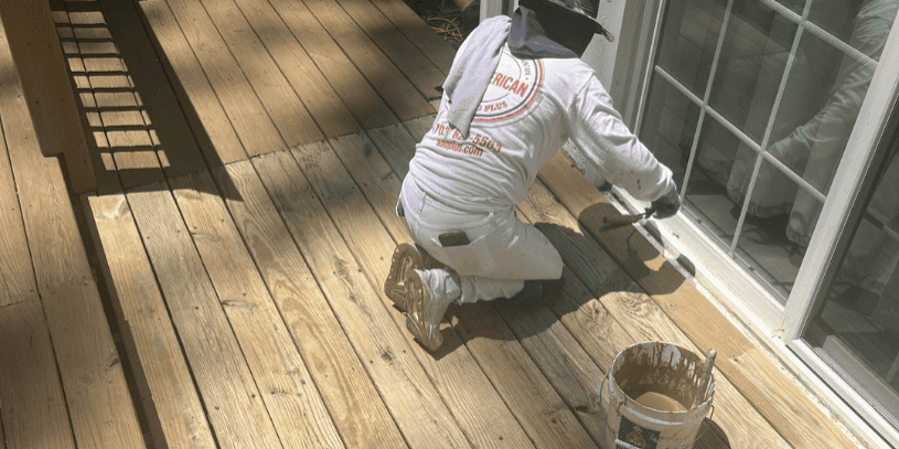 painting a deck painting a deck