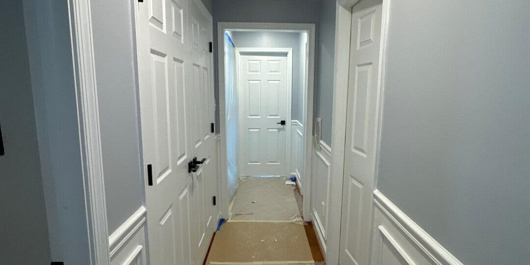 prepped interior painting project in north VA home