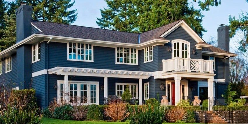 Front view of a house