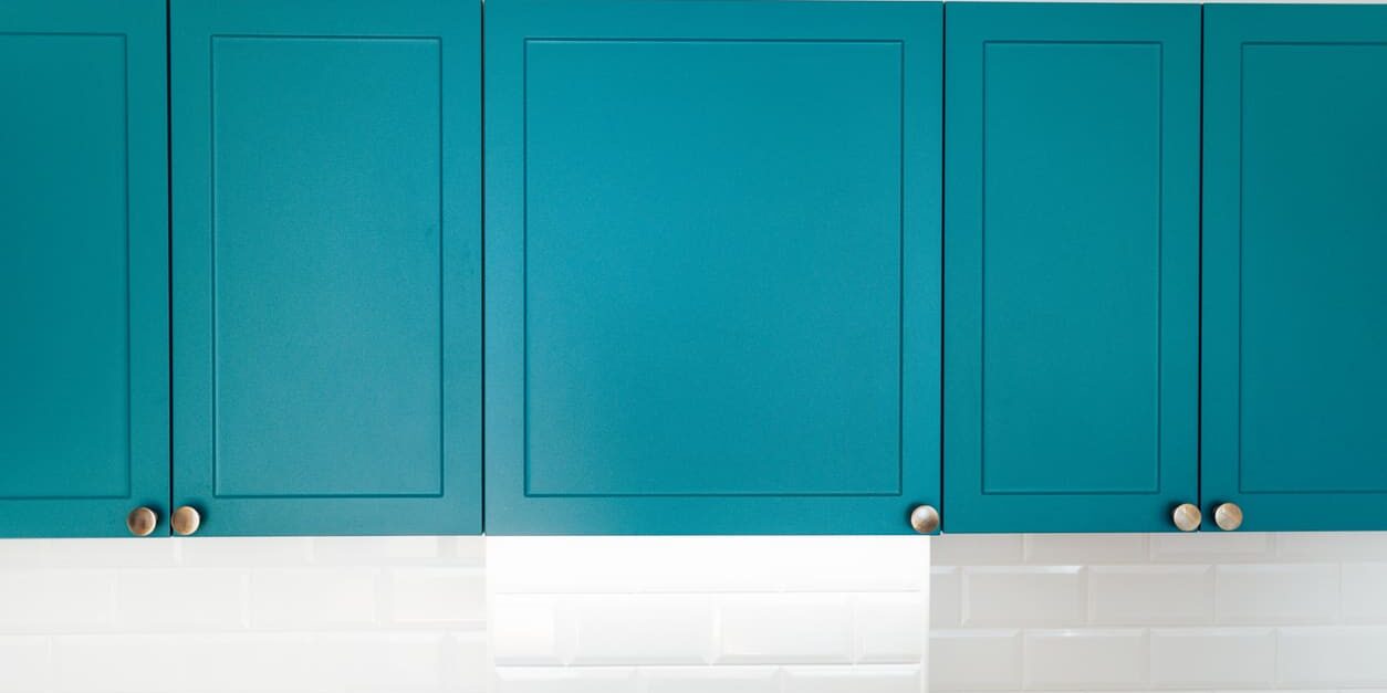 long lasting cabinet paint - blue
