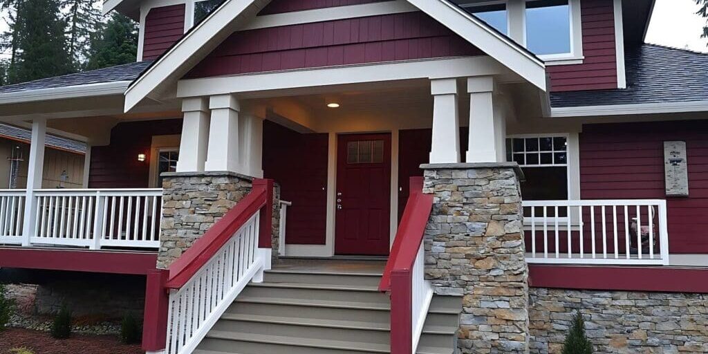 professionally painted home exterior in northern virginia